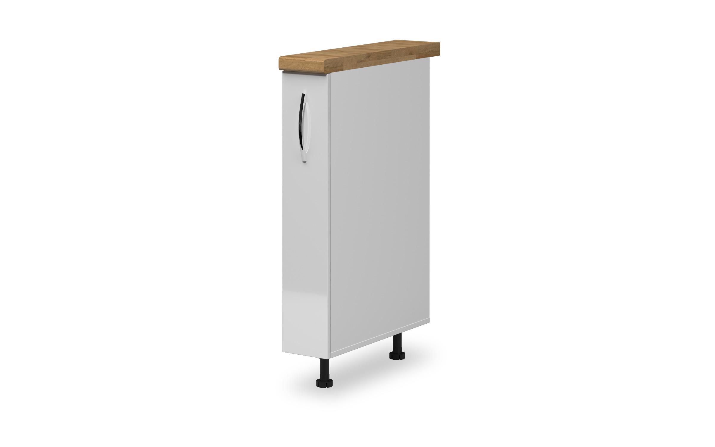 Kitchen pull-out bottle rack Dakota 29, white gloss  1